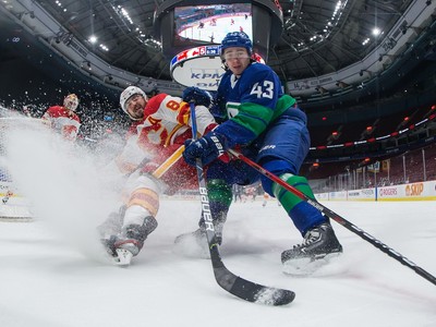 Quinn Hughes a perdu contre le coéquipier qui connaissait le mieux sa force